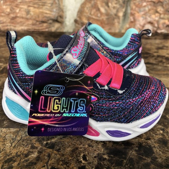 Skechers S Lights Shimmer Beams Sparkle light up - Picture 7 of 17